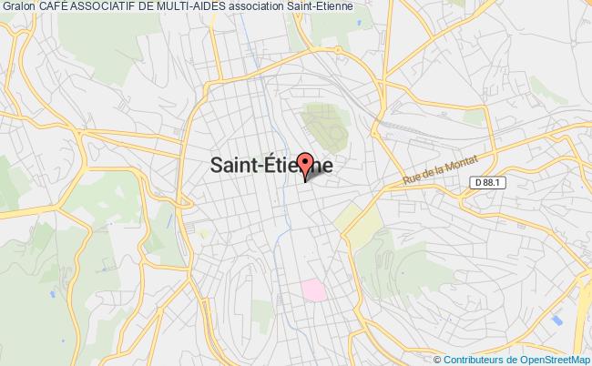 plan association CafÉ Associatif De Multi-aides Saint-Étienne