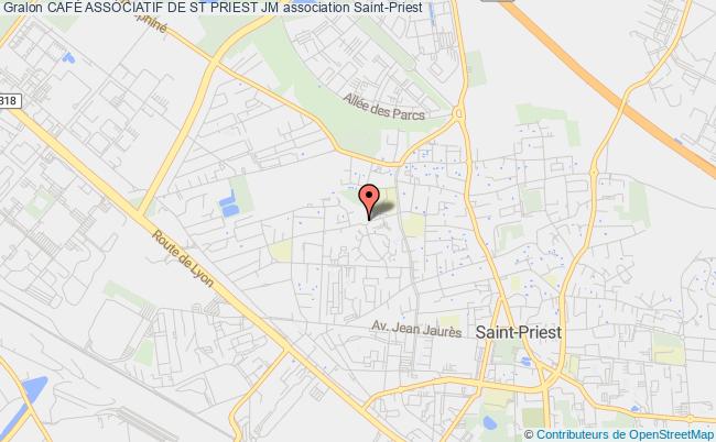 plan association CafÉ Associatif De St Priest Jm Saint-Priest