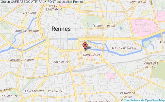 plan association CafÉ Associatif Faux Pont Rennes