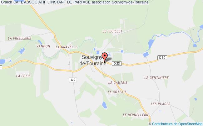 plan association Cafe Associatif L'instant De Partage Souvigny-de-Touraine