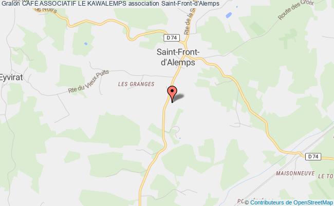 plan association CafÉ Associatif Le Kawalemps Saint-Front-d'Alemps