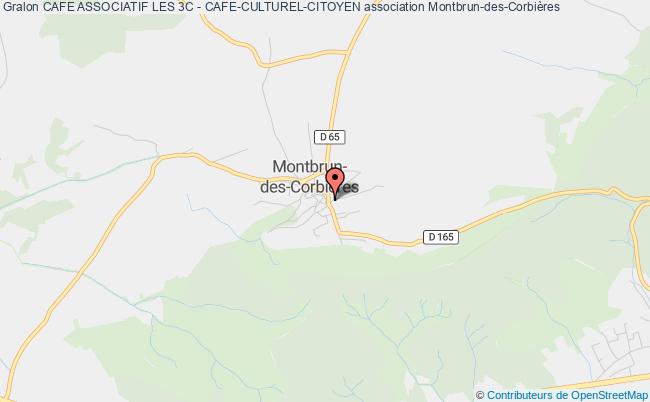 plan association Cafe Associatif Les 3c - Cafe-culturel-citoyen Montbrun-des-Corbières