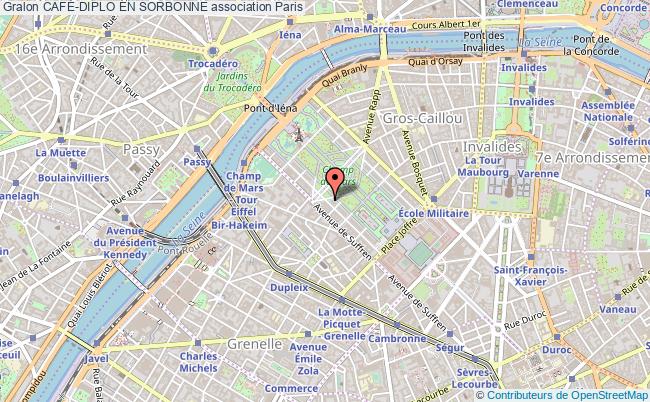 plan association CafÉ-diplo En Sorbonne Paris 7e