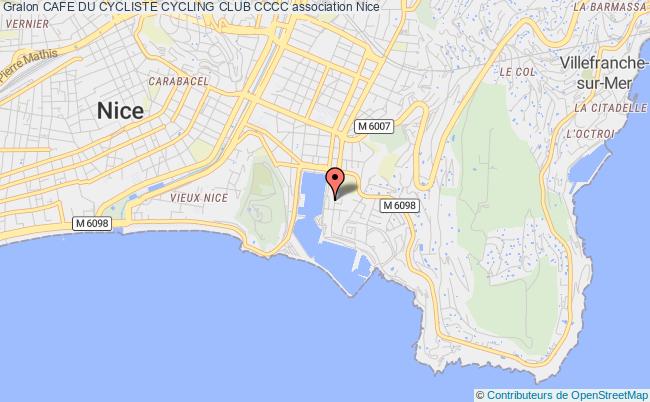 plan association Cafe Du Cycliste Cycling Club Cccc Nice