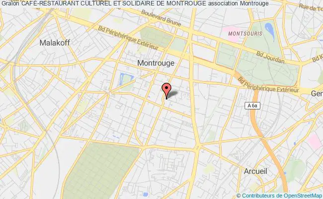 plan association CafÉ-restaurant Culturel Et Solidaire De Montrouge Montrouge