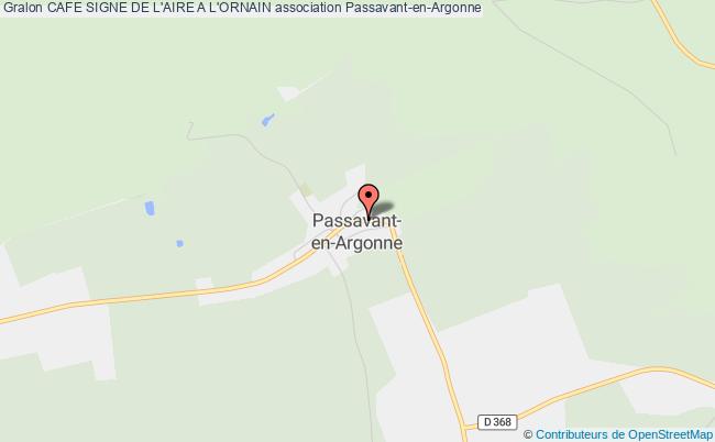 plan association Cafe Signe De L'aire A L'ornain Passavant-en-Argonne