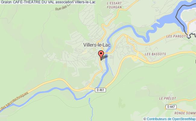 plan association CafÉ-thÉÂtre Du Val Villers-le-Lac