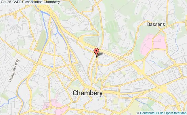 plan association Cafet' Chambéry cedex