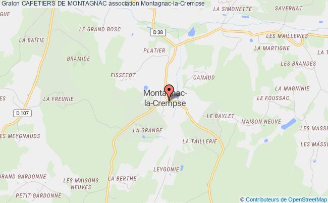 plan association Cafetiers De Montagnac Montagnac-la-Crempse