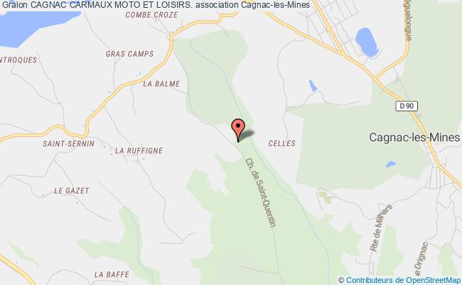 plan association Cagnac Carmaux Moto Et Loisirs. Cagnac-les-Mines