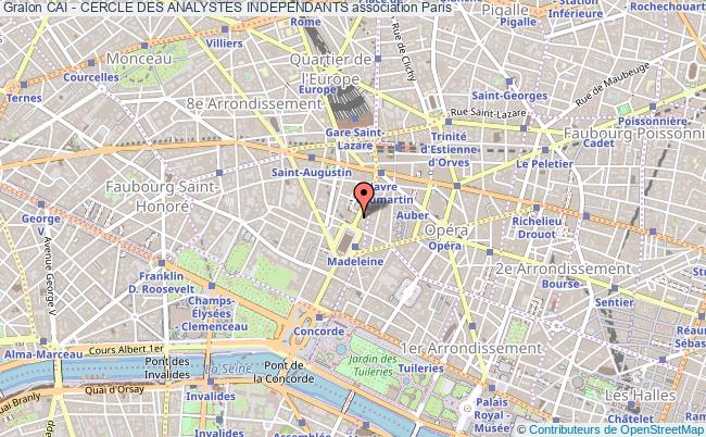 plan association Cai - Cercle Des Analystes Independants Paris
