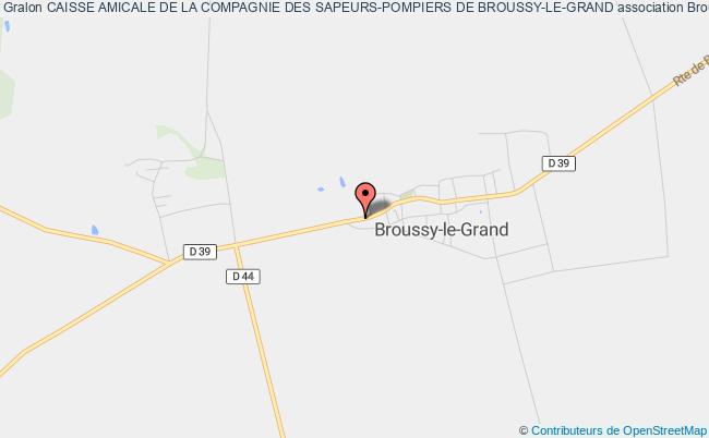 plan association Caisse Amicale De La Compagnie Des Sapeurs-pompiers De Broussy-le-grand Broussy-le-Grand