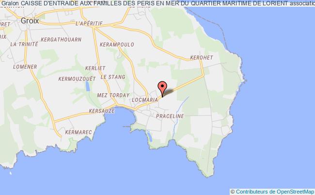 plan association Caisse D'entraide Aux Familles Des Peris En Mer Du Quartier Maritime De Lorient Groix