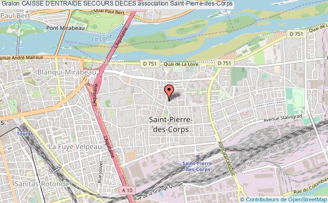 plan association Caisse D'entraide Secours Deces Saint-Pierre-des-Corps