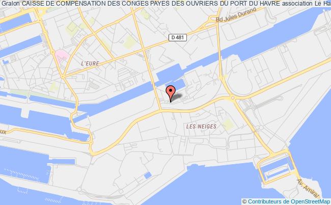 plan association Caisse De Compensation Des Conges Payes Des Ouvriers Du Port Du Havre Le Havre