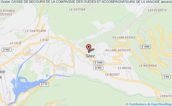 plan association Caisse De Secours De La Compagnie Des Guides Et Accompagnateurs De La Vanoise Séez