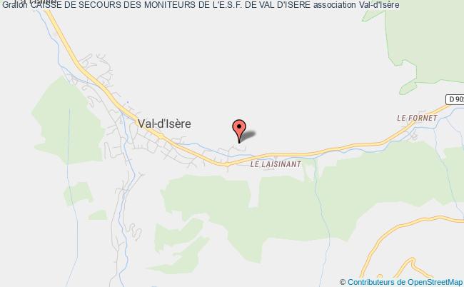 plan association Caisse De Secours Des Moniteurs De L'e.s.f. De Val D'isere Val-d'Isère