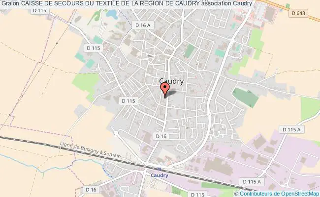 plan association Caisse De Secours Du Textile De La Region De Caudry Caudry