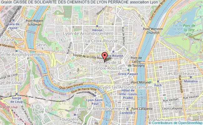 plan association Caisse De SolidaritÉ Des Cheminots De Lyon Perrache Lyon