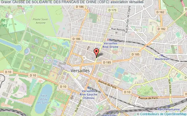 plan association Caisse De Solidarite Des Francais De Chine (csfc) Versailles