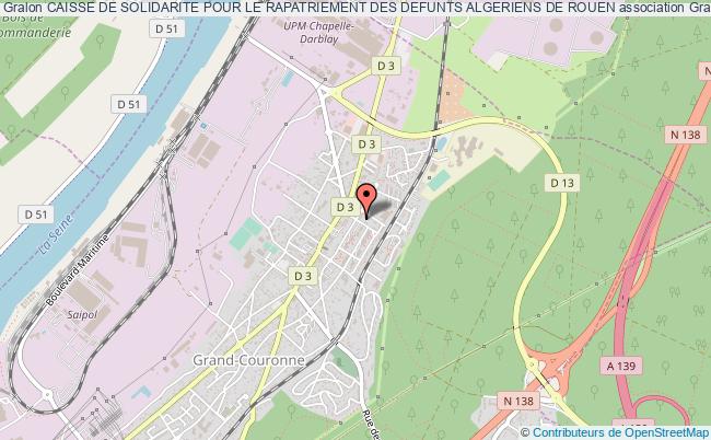 plan association Caisse De Solidarite Pour Le Rapatriement Des Defunts Algeriens De Rouen Grand-Couronne