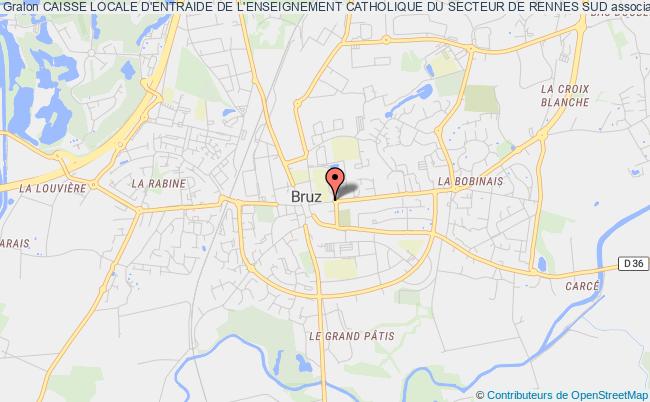plan association Caisse Locale D'entraide De L'enseignement Catholique Du Secteur De Rennes Sud Bruz