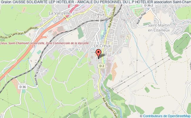 plan association Caisse SolidaritÉ Lep Hotelier - Amicale Du Personnel Du L.p Hotelier Saint-Chamond