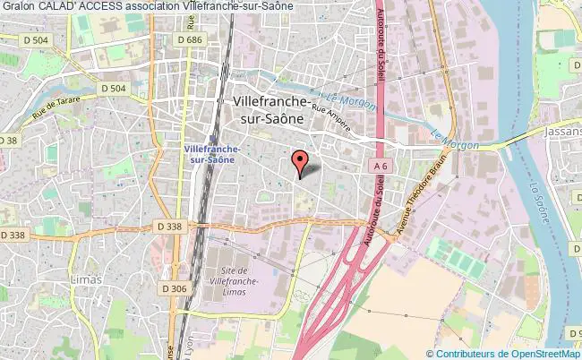 plan association Calad' Access Villefranche-sur-Saône