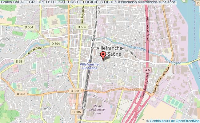 plan association Calade Groupe D'utilisateurs De Logiciels Libres Villefranche-sur-Saône