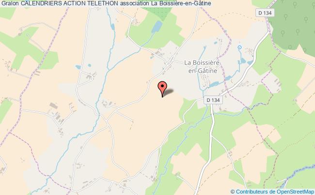 plan association Calendriers Action Telethon la Boissière-en-Gâtine