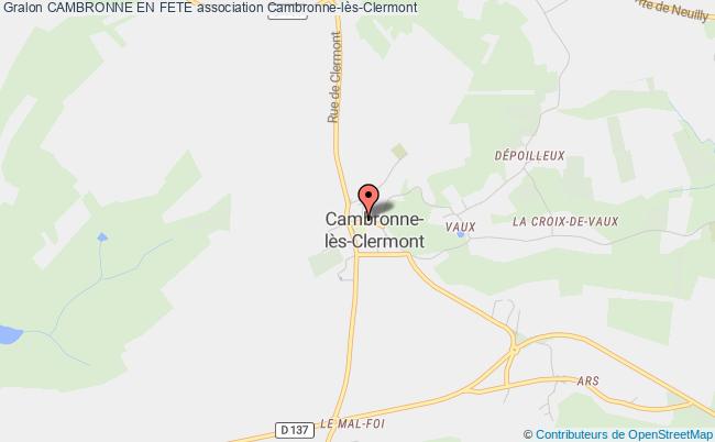 plan association Cambronne En Fete Cambronne-lès-Clermont