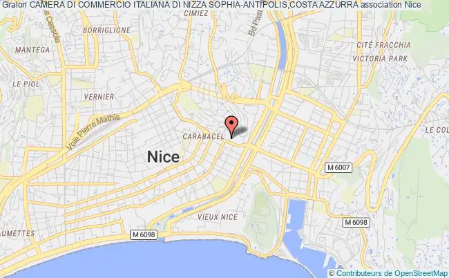 plan association Camera Di Commercio Italiana Di Nizza Sophia-antipolis,costa Azzurra Nice
