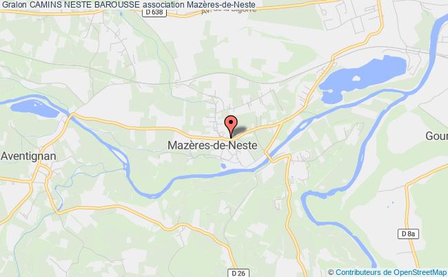plan association Camins Neste Barousse Mazères-de-Neste