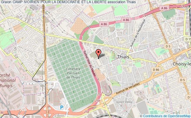 plan association Camp Ivoirien Pour La Democratie Et La Liberte Thiais