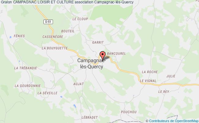 plan association Campagnac Loisir Et Culture Campagnac-lès-Quercy
