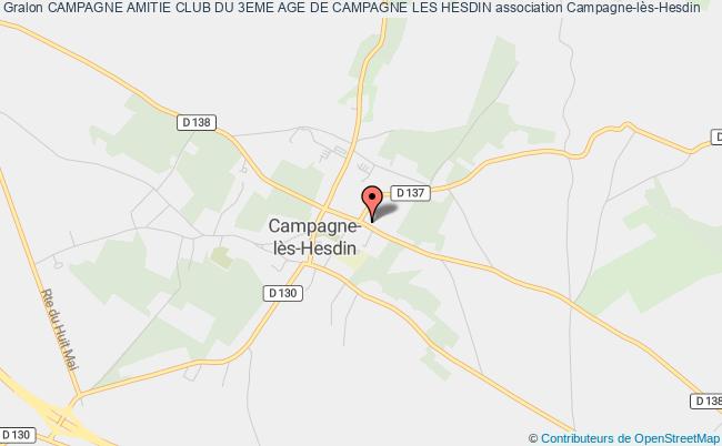CAMPAGNE AMITIE CLUB DU 3EME AGE DE CAMPAGNE LES HESDIN