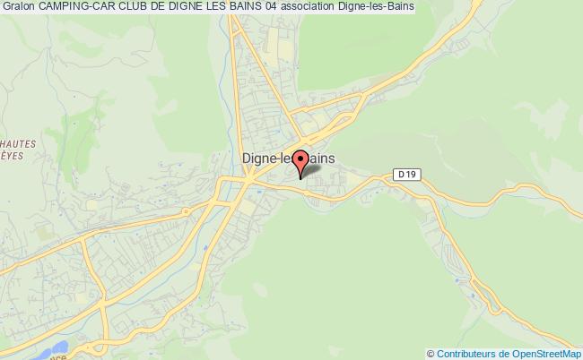 plan association Camping-car Club De Digne Les Bains 04 Digne-les-Bains