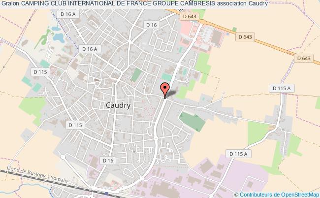 plan association Camping Club International De France Groupe Cambresis Caudry