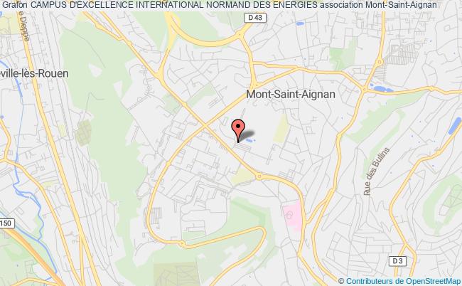plan association Campus D'excellence International Normand Des Energies Mont-Saint-Aignan