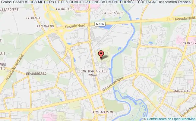 plan association Campus Des MÉtiers Et Des Qualifications BÂtiment Durable Bretagne Rennes