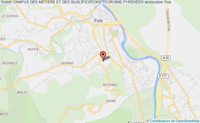 plan association Campus Des Metiers Et Des Qualifications Tourisme Pyreneen Foix