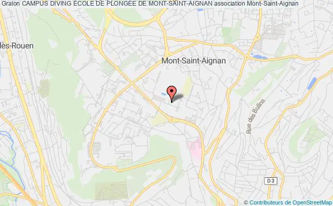 plan association Campus Diving École De PlongÉe De Mont-saint-aignan Mont-Saint-Aignan
