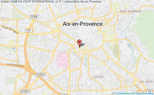 plan association Campus Foot International (c F I ) Aix-en-Provence