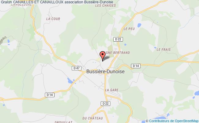 plan association Canailles Et Canailloux Bussière-Dunoise