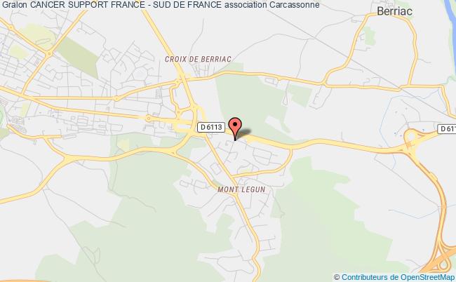 plan association Cancer Support France - Sud De France Carcassonne