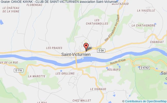 plan association Canoe Kayak - Club De Saint-victurnien Saint-Victurnien