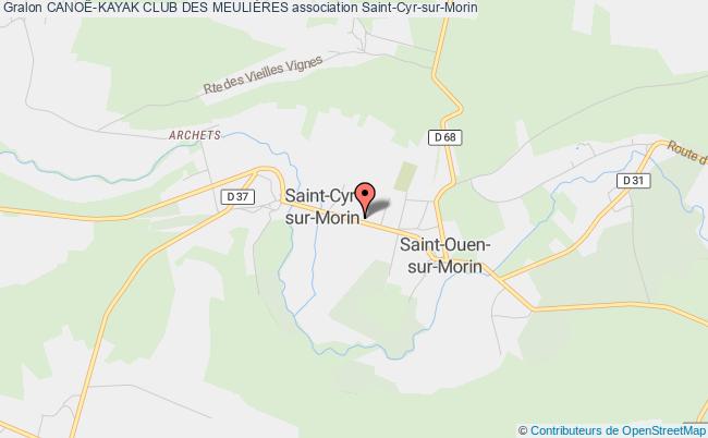 plan association CanoË-kayak Club Des MeuliÈres Saint-Cyr-sur-Morin