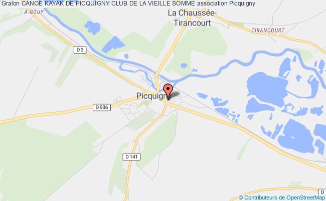 plan association Canoe Kayak De Picquigny Club De La Vieille Somme Picquigny