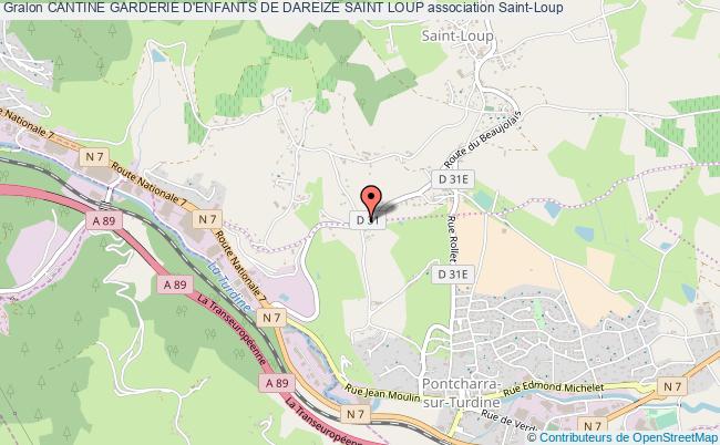 plan association Cantine Garderie D'enfants De Dareize Saint Loup Saint-Loup