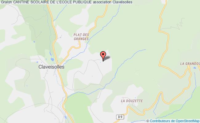plan association Cantine Scolaire De L'ecole Publique Claveisolles
